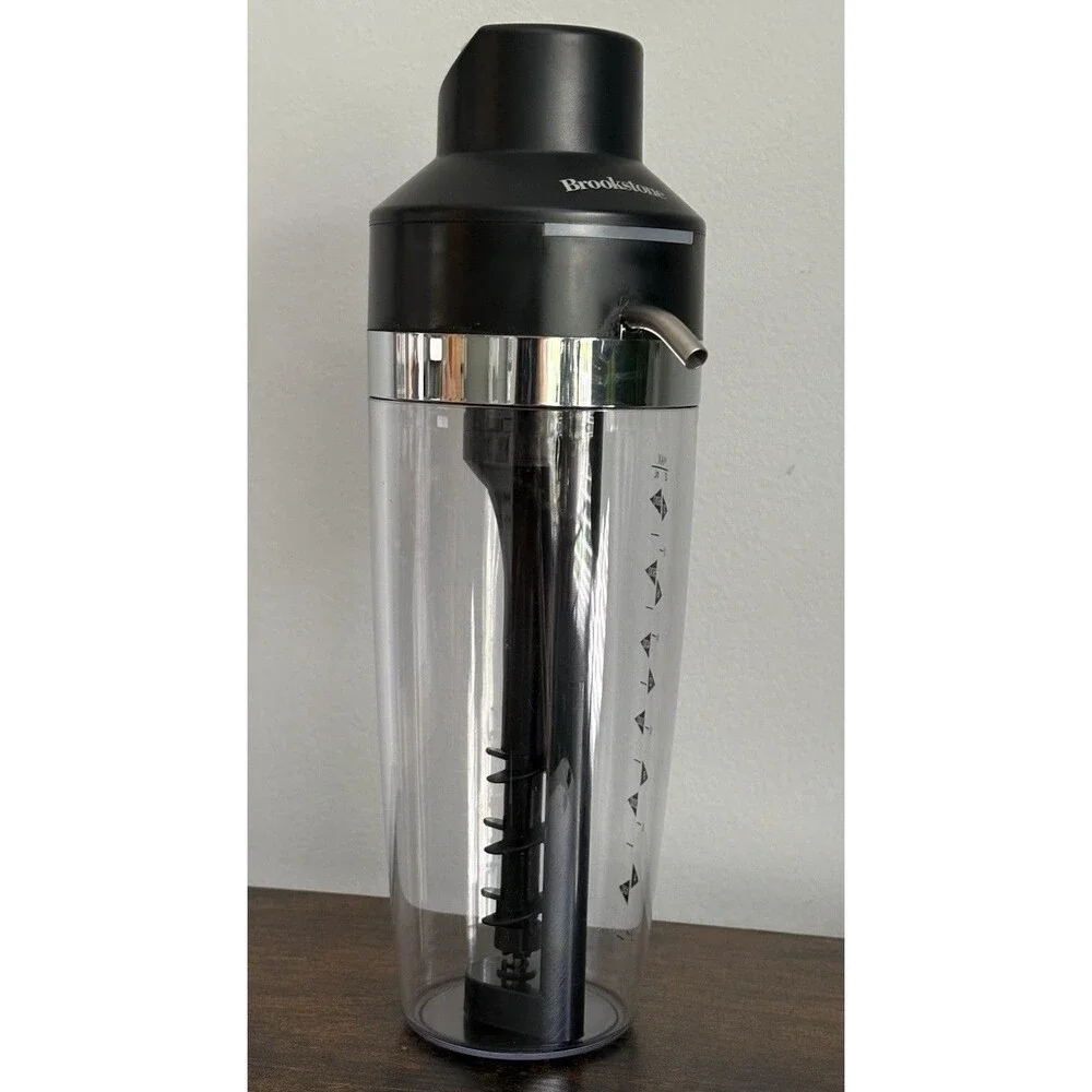 Brookstone Cocktail Master Automatic Drink Mixer and Pourer Holds 21 oz Battery